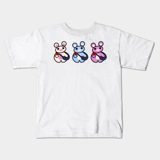 Three Chibis (Bag O'Hearts) Kids T-Shirt